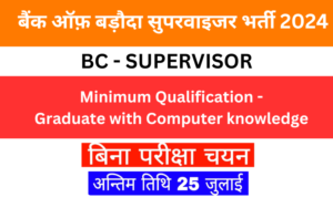 Bank Of Baroda Supervisor Vacancy