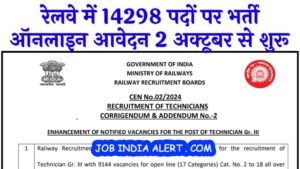 Railway Technician Vacancy 2024